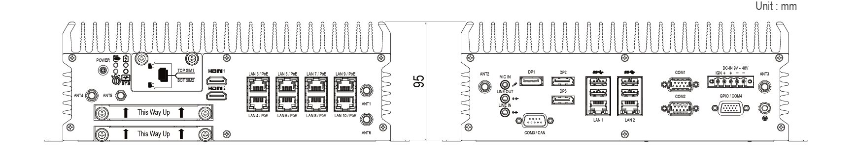 ABOX-5210 Dimension
