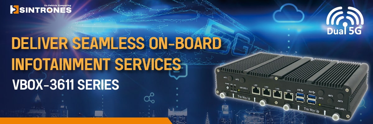 SINTRONES Launched VBOX-3611 Series for In‐Vehicle Computing Solutions
