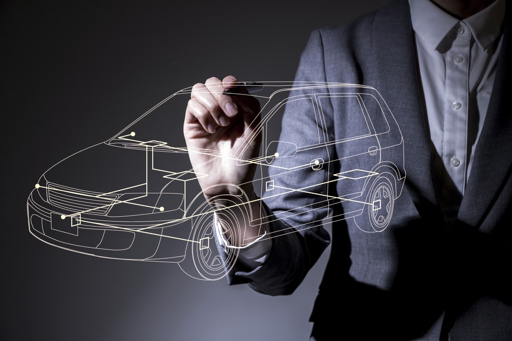 Someone Illustrating what is CAN Bus in the context of car design