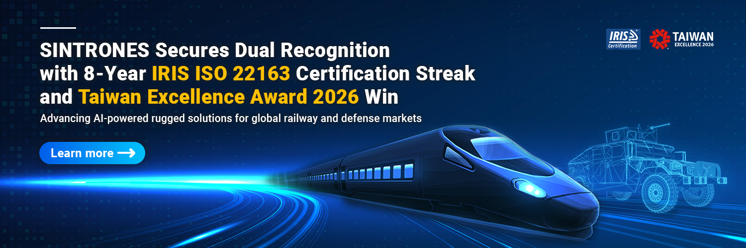SINTRONES Secures Dual Recognition with 8-Year IRIS ISO 22163 Certification Streak and Taiwan Excellence Award 2026 Win