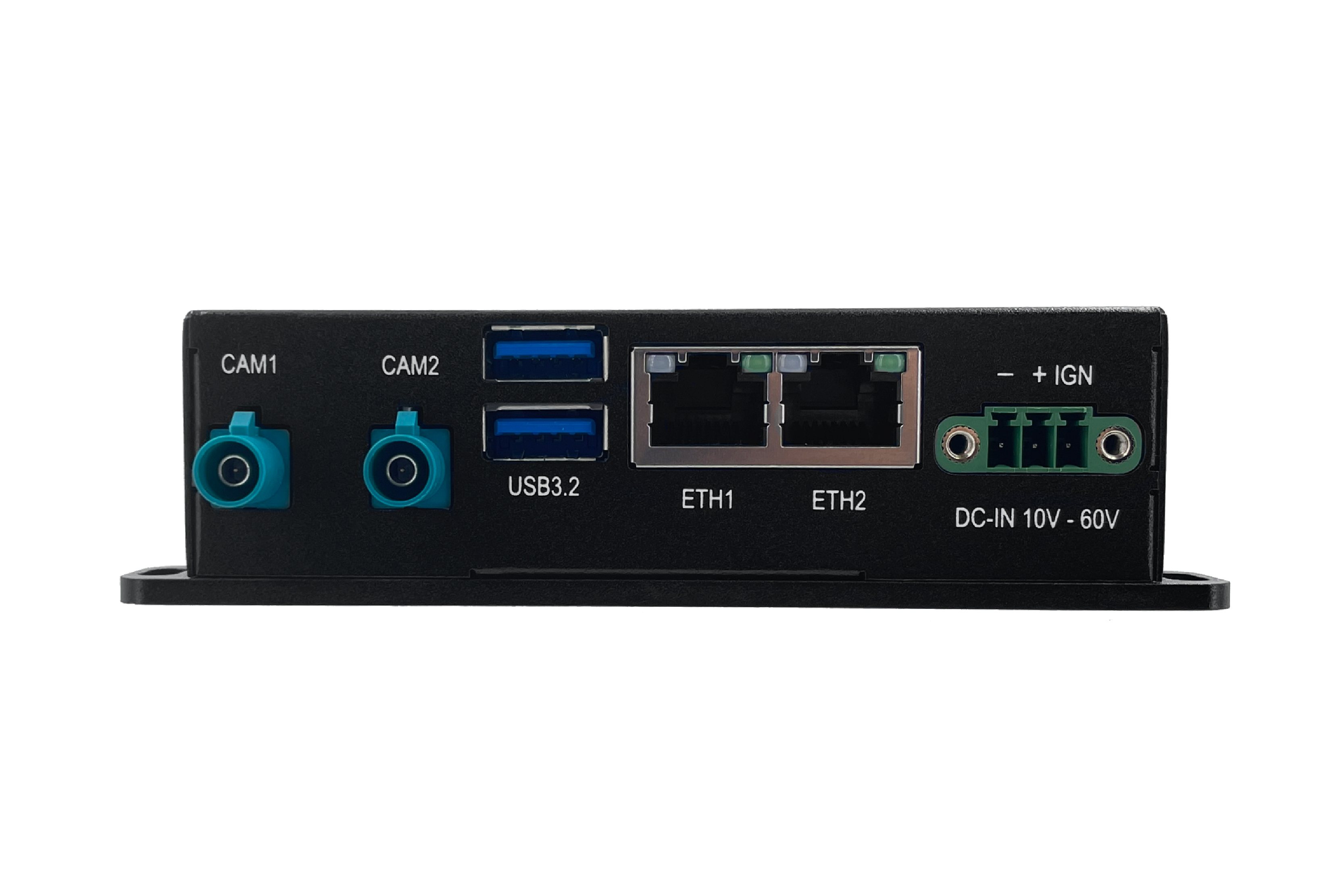 Palm-sized edge AI computing system IBOX-604-G2 weighing 0.3kg with GMSL-2 camera support for space-constrained drone payloads.