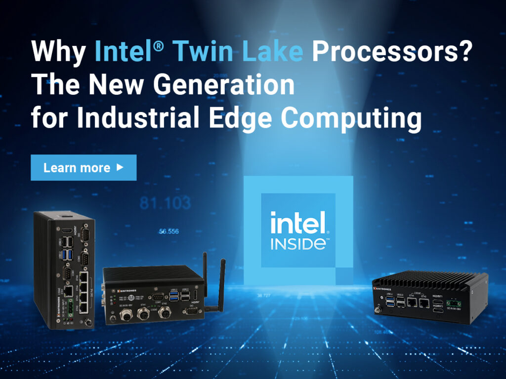 SINTRONES Intel Twin Lake embedded system series: SBOX-2625 and VBOX-3132 industrial computers.