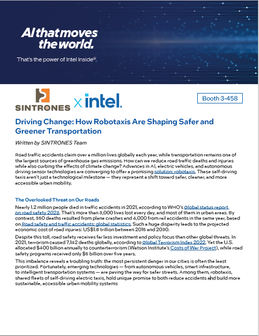 Driving Change: How Robotaxis Are Shaping Safer and Greener Transportation