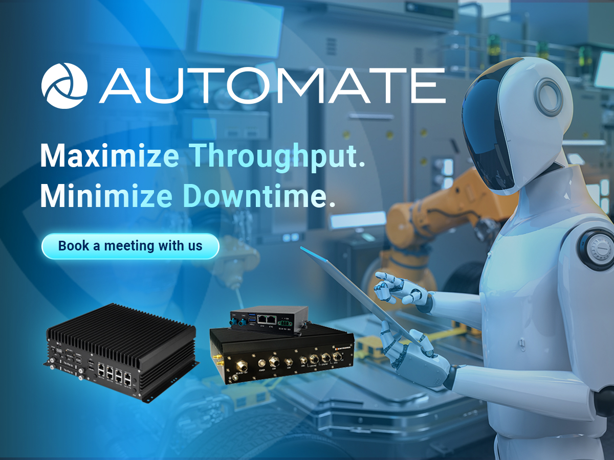 SINTRONES showcasing Edge AI computing solutions at Automate 2026.